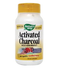 Activated Charcoal 280 mg, Nature's Way (100 Capsules)