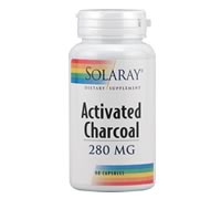 Activated Charcoal 280 mg, Solaray (90 Capsules)