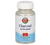 Charcoal Activated 280 mg, KAL (50 Capsules)